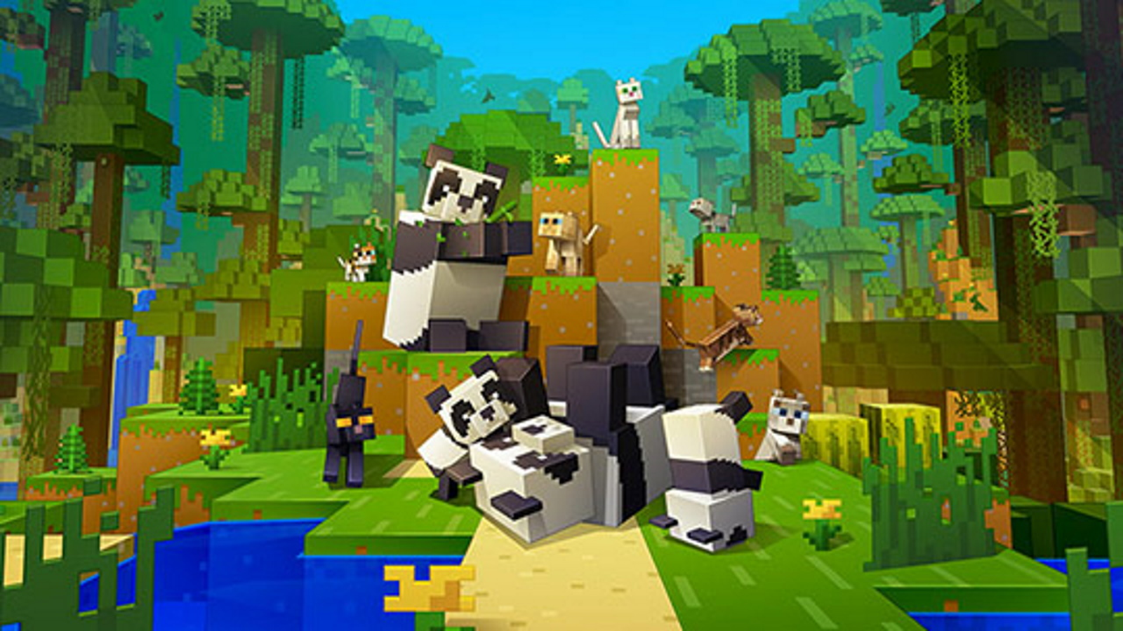 Bannière du jeu Minecraft Bedrock pour des hébergements de serveur de pointe
